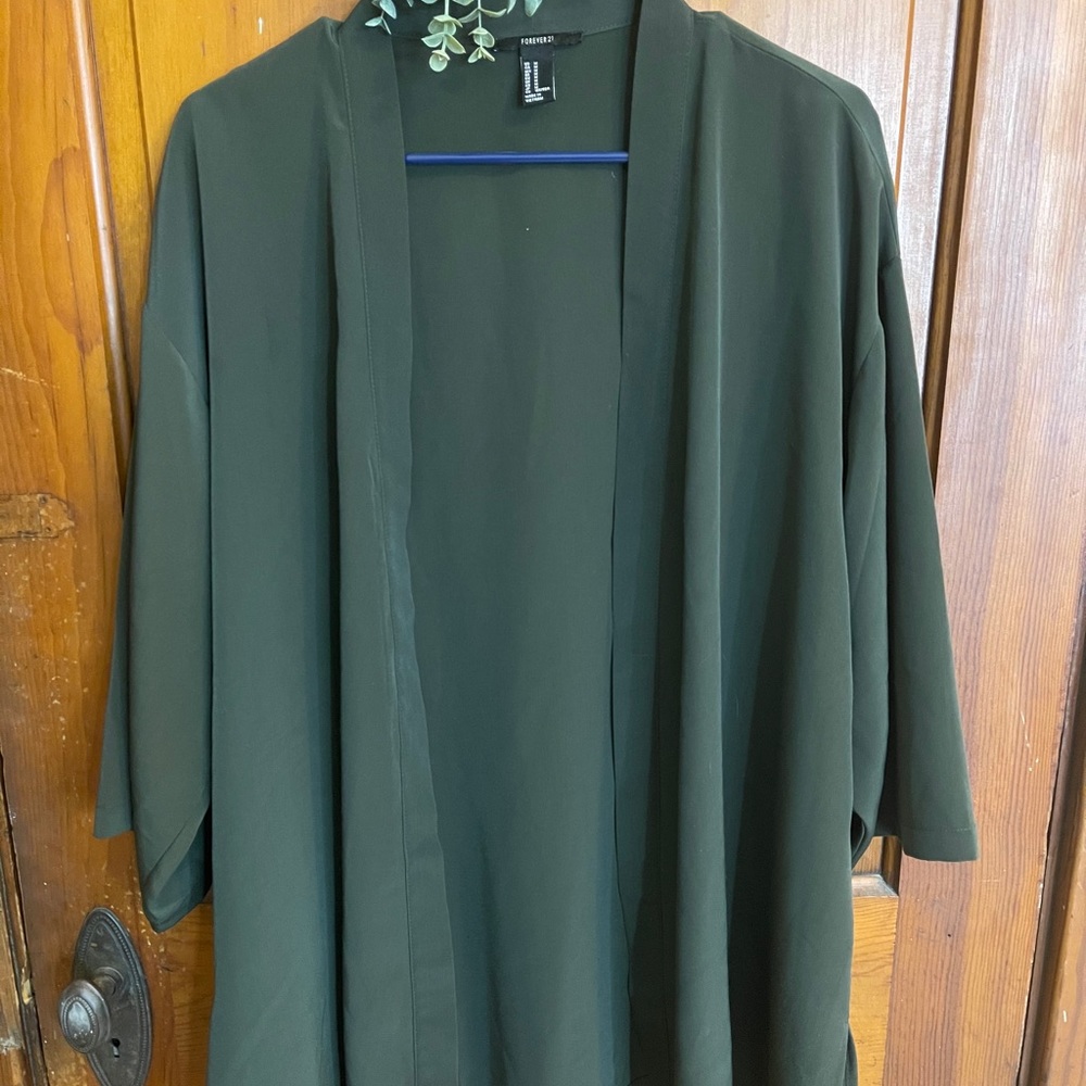 Army Green Cardigan